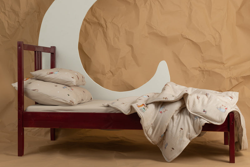 סדין למיטת תינוק בצבע חלק-קולקציית "דרימס"