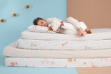 סדין חלק למיטת תינוק בצבע בז' חלק